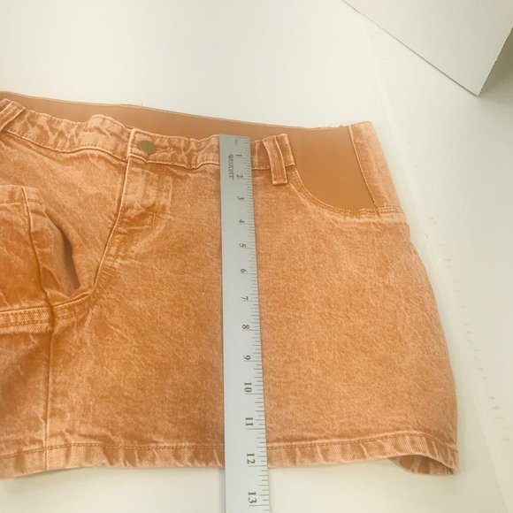 Isabel Maternity Ingrid/Isabel Women's Size 12 Side Panel Brown Carpenter Short - Picture 10 of 16